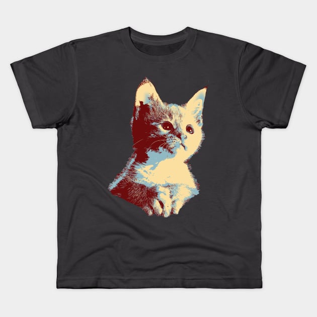 Acorn Kitten Kids T-Shirt by giantplayful